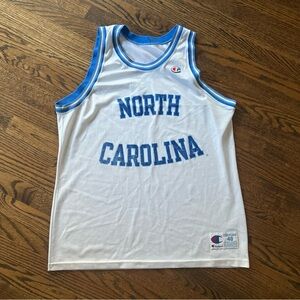 North Carolina Tar Heels Jersey (VTG) - Basketball Home White - Men's Size 48